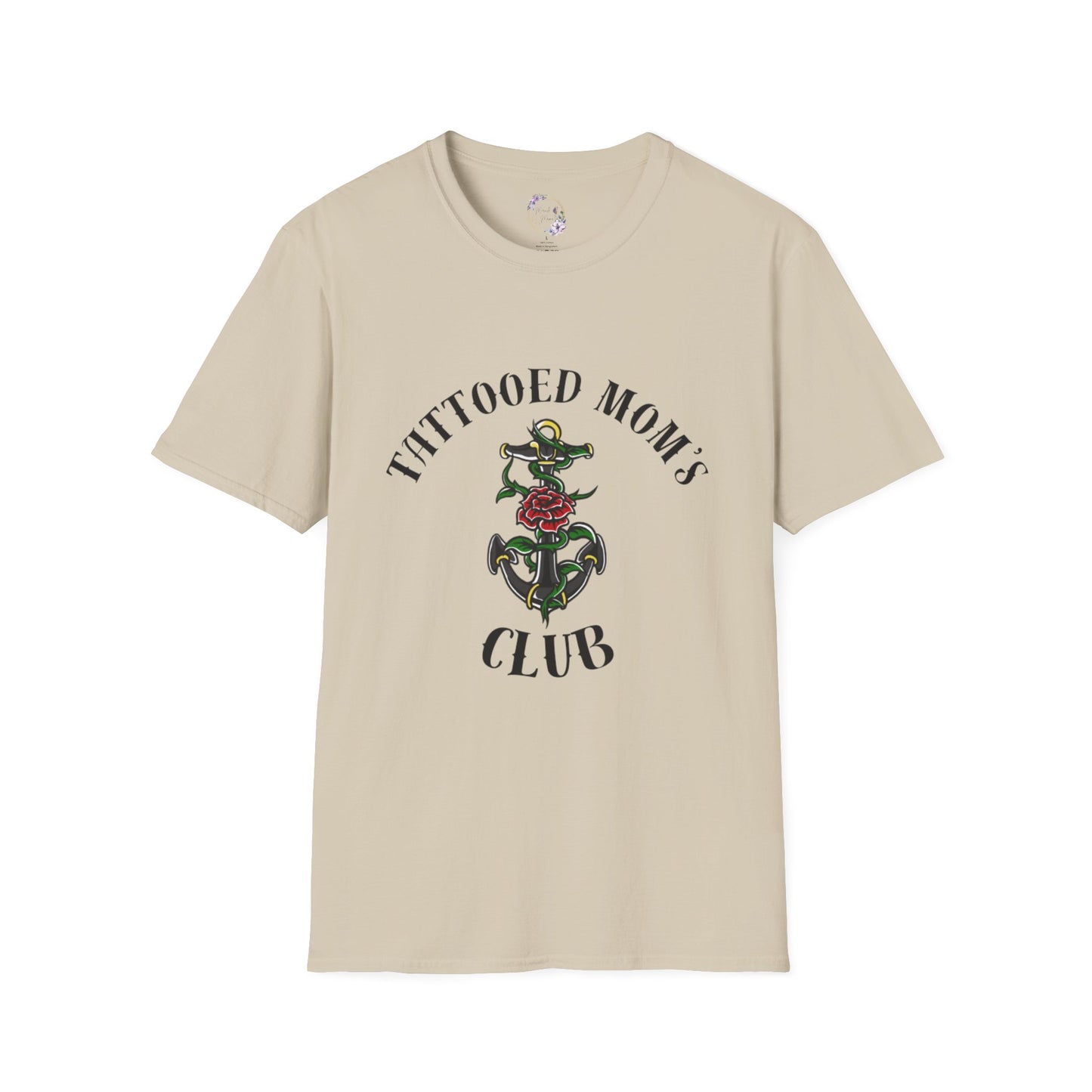 Tattooed Mom's Club Tee W/ Anchor
