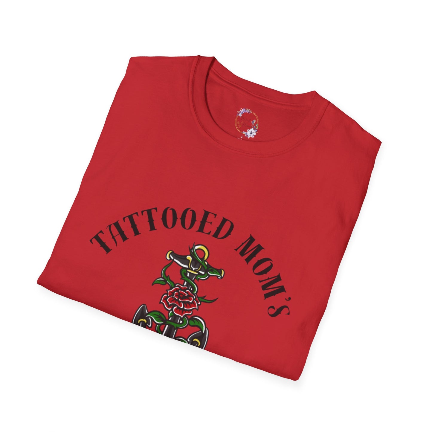 Tattooed Mom's Club Tee W/ Anchor
